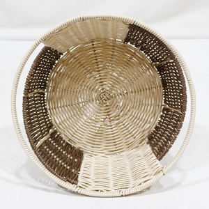 Natural Woven Oval-Shaped Rattan Baskets With Handles, Decorative Storage for Home Decor & Countertop Display - Product Image 3