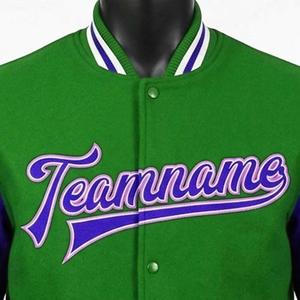 Wholesale Custom Logo Spring <b>Men's</b> Unisex Casual <b>Baseball</b> Varsity <b>Jacket</b> with Letter Pattern Cotton - Product Image 4