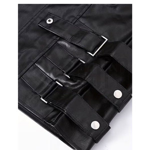Top Trending <b>Men's</b> Genuine <b>Leather</b> Motorcycle Racing Vest Solid Black Color Rider Sleeveless <b>Jacket</b> for <b>Men</b> - Product Image 6