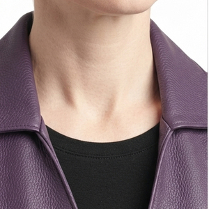 Chaleco de Cuero para Mujer con Cuello Vuelto, Sin Mangas, con Bolsillos, Chaleco de Cuero con Botones para Mujer - Product Image 5