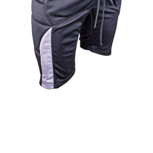 Shorts pour hommes de style décontracté, design tendance, tissu en toile coupe-vent, taille haute, fermeture à cordon, longueur genou. - Product Image 4