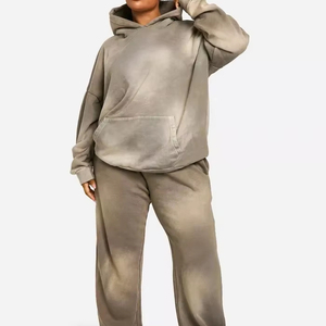 Ensemble de survêtements amples et surdimensionnés de qualité supérieure pour femmes, vêtements décontractés surdimensionnés, sweat-shirt à capuche et pantalon de jogging - Product Image 6