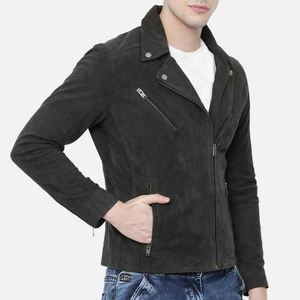 Men's Suede & Leather Winter <b>Jackets</b> OEM Custom Wholesale High Quality 2026 Waterproof Windproof Casual Style - Product Image 3