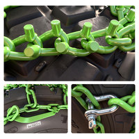 Nuevas Cadenas para Neumáticos de Tractor HUANAN de Acero Aleado Galvanizado y Tratado Térmicamente, de Alta Resistencia para Tractores Agrícolas y Cargadoras de Ruedas
