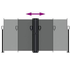 Toldo Lateral Retráctil Color Antracita, Práctico Refugio Contra el Sol - Product Image 5