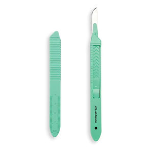 Hojas Quirúrgicas Compatibles, Instrumentos Quirúrgicos de Precisión Duraderos, Mango de Bisturí Manual de Acero Inoxidable, Mango de Plástico - Product Image 1
