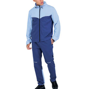 Ensemble veste coupe-vent et pantalon à séchage rapide pour hommes et femmes, OEM ODM, personnalisation de marque, streetwear, vêtements de sport d'extérieur unis - Product Image 1