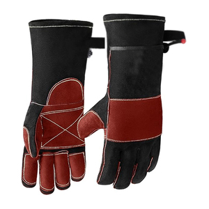 New Latest Design General Porpose Safety Welder Working <b>Gloves</b> A Grade Cowhide Split Leather Heat-Resistant Welding Work <b>Gloves</b> - Product Image 4