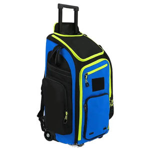 OEM Wholesale Soccer <b>Bags</b> Sports Team <b>Bags</b> with Custom Logo Waterproof Cricket <b>Bags</b> With <b>Trolley</b> Wheels Shoe Compartment - Product Image 2