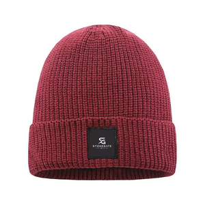 Bonnet d'hiver ODM personnalisé avec logo, bonnet tricoté en acrylique doux et chaud, avec revers, pour hommes et femmes, idéal pour le cyclisme, la course et les voyages - Product Image 3