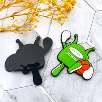 Cadeau promotionnel OEM, forme personnalisée, design de dessin animé, aimant de réfrigérateur en PVC souple 3D de taille moyenne, aimant de Noël