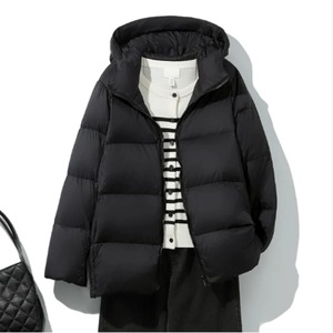 Nouvelle Doudoune Légère Femme Automne-Hiver 2026 – Simple, Tendance et Chaude avec Capuche - Product Image 4