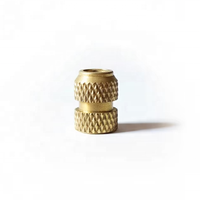 OEM Custom Brass Threaded Inserts M3 M5 M8 Knurled Heat Set Insert Nut for Plastic Injection Molding and Ultrasonic Installation