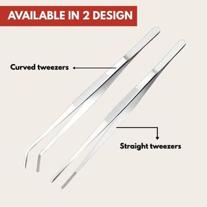 แหนบคีบอาหารปลายหยักยาวพิเศษทำจากสเตนเลสสตีลสำหรับทำอาหารทำอาหารทะเลใช้ในครัวกำหนดโลโก้ได้ตามต้องการ - Product Image 3