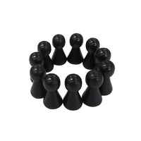 Kung-vérificateur GD — jeu pour enfants, 15x27mm, 100 pièces, noir, pawman en bois, échecs