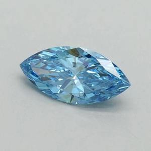 Diamante azul marquesa de corte elegante y vibrante, cultivado en laboratorio, certificado por IGI, diamante azul suelto para anillo de compromiso personalizado de 1 a 5 quilates VVS VS - Product Image 5