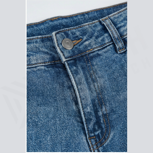 Pantalones Cargo de Mezclilla para Hombre, Corte Slim Fit, Cintura Alta, Estilo Casual Otoñal - Product Image 5