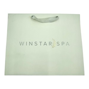 Bolsa de compras reciclable reutilizable ecológica de alta gama hecha a mano de Vietnam, papel de aluminio recubierto, acabado brillante, materiales reciclados, bolsa de papel - Product Image 2