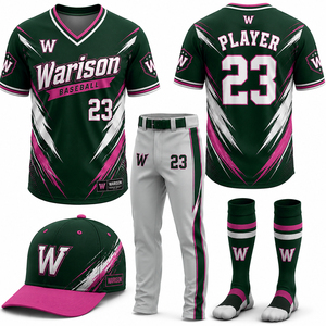 100% Polyester Baseball Teamwear Uniform Set Plus Size Unisex Sublimation Sportswear Baseball Academy Uniform Kit - Product Image 6