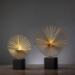 Indoor <b>Decor</b> Metal Sculpture <b>Decorative</b> Showpiece Figurine Home Living Room Office <b>Table</b> <b>Decor</b> Interior Accent - Product Image 4