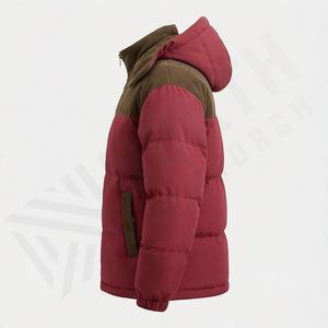Crescent Wear <b>Mens</b> <b>Lightweight</b> Hooded Puffer <b>Jacket</b> Quilted Warm <b>Padded</b> Winter Coat Casual Zip Outerwear Windproof Breathable - Product Image 3