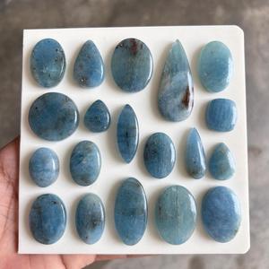Natural Aquamarine Cabochons Mixed Shapes Polished Loose Gemstones For Jewelry Making Bulk Lot gemstone for jewelery making - Product Image 3