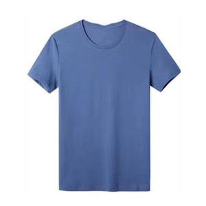 OEM Customized Men's Solid Short-Sleeved <b>T</b>-<b>Shirt</b> Summer Quick-Drying Elastic <b>Modal</b> Cotton Breathable Ice Sense Ice Silk Blank - Product Image 1