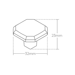 Fancy Octagonal Cabinet <b>Knob</b> Brass Minimalist Design <b>Silver</b> Finished Furniture Handle for Kitchen Home Office Universal Fit - Product Image 6