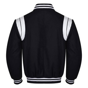 แจ็คเก็ตวาร์ซิตี้แบบยูนิเซ็กส์สไตล์ไฮสตรีท พร้อมโลโก้แบบกำหนดเอง แจ็คเก็ตวาร์ซิตี้ลำลองสีสันสดใสสำหรับคู่รัก - Product Image 3