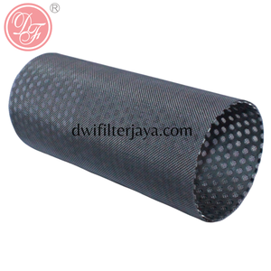 Tubo de malla filtrante perforado de acero inoxidable de orificio redondo, el más vendido, cilindro de filtro metálico - Product Image 2