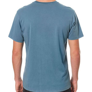 Latest Design <b>Men</b> O Neck Short Sleeve T Shirt Solid Color Casual Jersey Fit 100% Cotton Knitted Fabric Breathable Regular Fit - Product Image 2