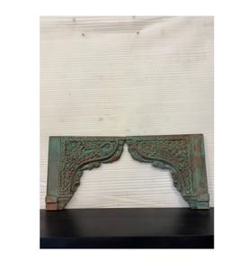 Panel de arco de madera tallado a mano antiguo |   Marco Arquitectónico Decorativo de Pared Estilo Mughal con Diseño de Puerta India Vintage para Decoración del Hogar - Product Image 1