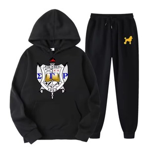 Ensemble de survêtement sportif à capuche Sigma Gamma Rho, nouveau style, personnalisé, streetwear décontracté, vêtements de sport OEM - Product Image 3