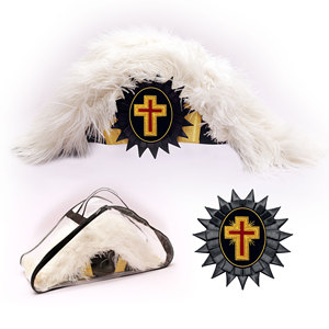 Caballeros Templarios Masónicos Ha |   Fabricante de Sombreros con Plumas de los Caballeros Templarios |   Accesorios para el Uniforme de los Caballeros Templarios - Product Image 1