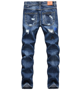 GENERSA SPORTS Jeans Rectos de Hombre de Spandex Transpirable de Peso Medio, Cierre de Cremallera, Cintura Media, Estilo Casual de Otoño, Color Liso - Product Image 2