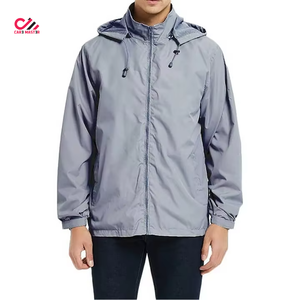 Custom Windbreaker Nylon Zip up <b>Jackets</b> for <b>Men</b> Windproof <b>Waterproof</b> Hoody Coat High Quality Custom Windbreaker <b>Jackets</b> - Product Image 5