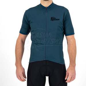 Maillot de cyclisme premium avec coupe ajustée, tissu 100 % polyester à séchage rapide pour la performance cycliste sur route des hommes - Product Image 3