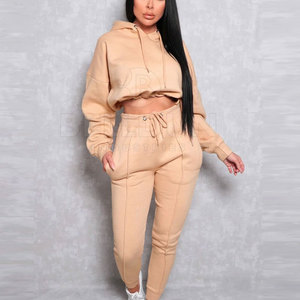 Conjunto Casual de Dos Piezas para Mujer, Top Corto, Tela Transpirable, Ropa Deportiva, para Gimnasio, Entrenamiento, Yoga, Diseño de Dos Piezas - Product Image 4