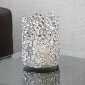 Home Decorative Round Shaped Iron Beads Candle Holder Metal Votive - Product Image 1