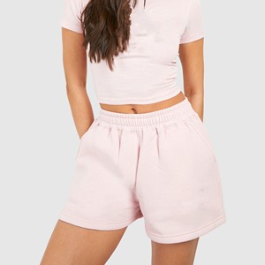 Shorts de Mujer, Cintura Alta, Corte Holgado, Color Rosa, con Bolsillos, Cintura Elástica, Cómodos, Transpirables - Product Image 5