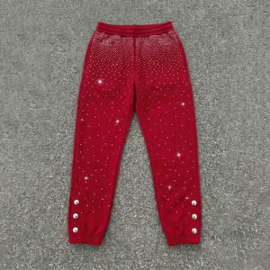 Fabricante de Ropa OEM, Sudadera con Cierre y Pedrería con Logotipo Personalizado y Pantalones Deportivos, Conjunto de 2 Piezas, Trajes Deportivos para Hombre - Product Image 5