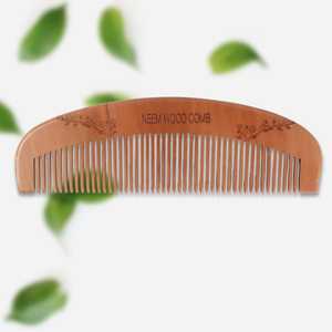 Peine de madera de neem indio natural para el cuidado del cabello, peine ecológico para el cuidado de la barba, para mujeres y hombres, regalo, artesanía Orion - Product Image 3