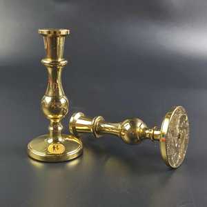 Porte-bougie moderne en laiton pour la décoration de la maison, les mariages, les fêtes et les festivals, pour Noël, Pâques et la Saint-Valentin - Product Image 5
