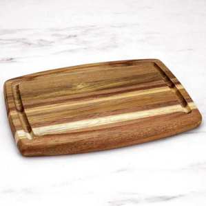 Tabla de Cortar Rectangular de Madera de Acacia Lisa de Doble Cara Personalizada con Asa, de Alta Calidad, Sostenible y Apta para Lavavajillas - Product Image 3