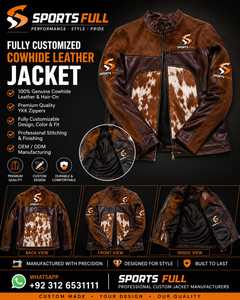 Genuine Leather Bomber <b>Jacket</b> Cowhide Pattern Shawl Collar Zipper Closure Autumn Wear - Product Image 6