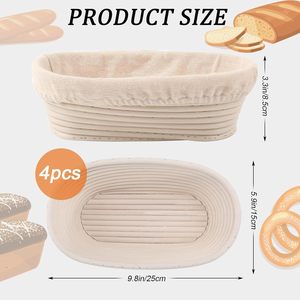 Multi Size Rectangular <b>Bread</b> <b>Basket</b> for Dough Proofing and Shaping <b>Bread</b> Proofing <b>Basket</b> Set for Artisan <b>Bread</b> Baking Wholesale - Product Image 1