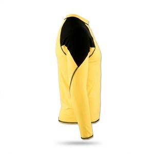 Rashguard OEM de haute qualité en Lycra Spandex jaune et noir à manches raglan pour entraînement BJJ MMA, vêtements de sports nautiques et de surf - Product Image 2