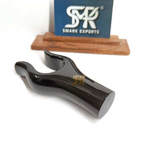 Luxury Eco-Friendly Modern Buffalo Horn Handmade Thumb Grip <b>Walking</b> <b>Stick</b> <b>Handle</b> with Smooth Finish for Custom Canes - Product Image 1