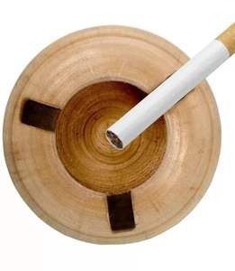 Cenicero de Escritorio Moderno de Madera con Forma Personalizada, Portátil y Multiusos para Hogar, Oficina y Auto - Product Image 4