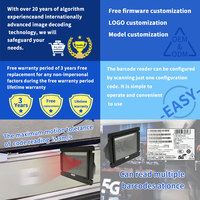Supermercado Barcode Scanner Price Checker Scanner EMT61 1D 2D QR Módulo de escáner de código de barras